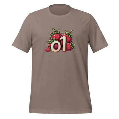 o1 Strawberries T-Shirt 2 (unisex) - Pebble / M