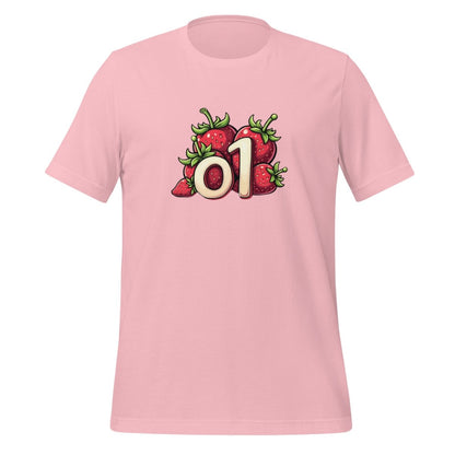 o1 Strawberries T-Shirt 2 (unisex) - Pink - AI Store