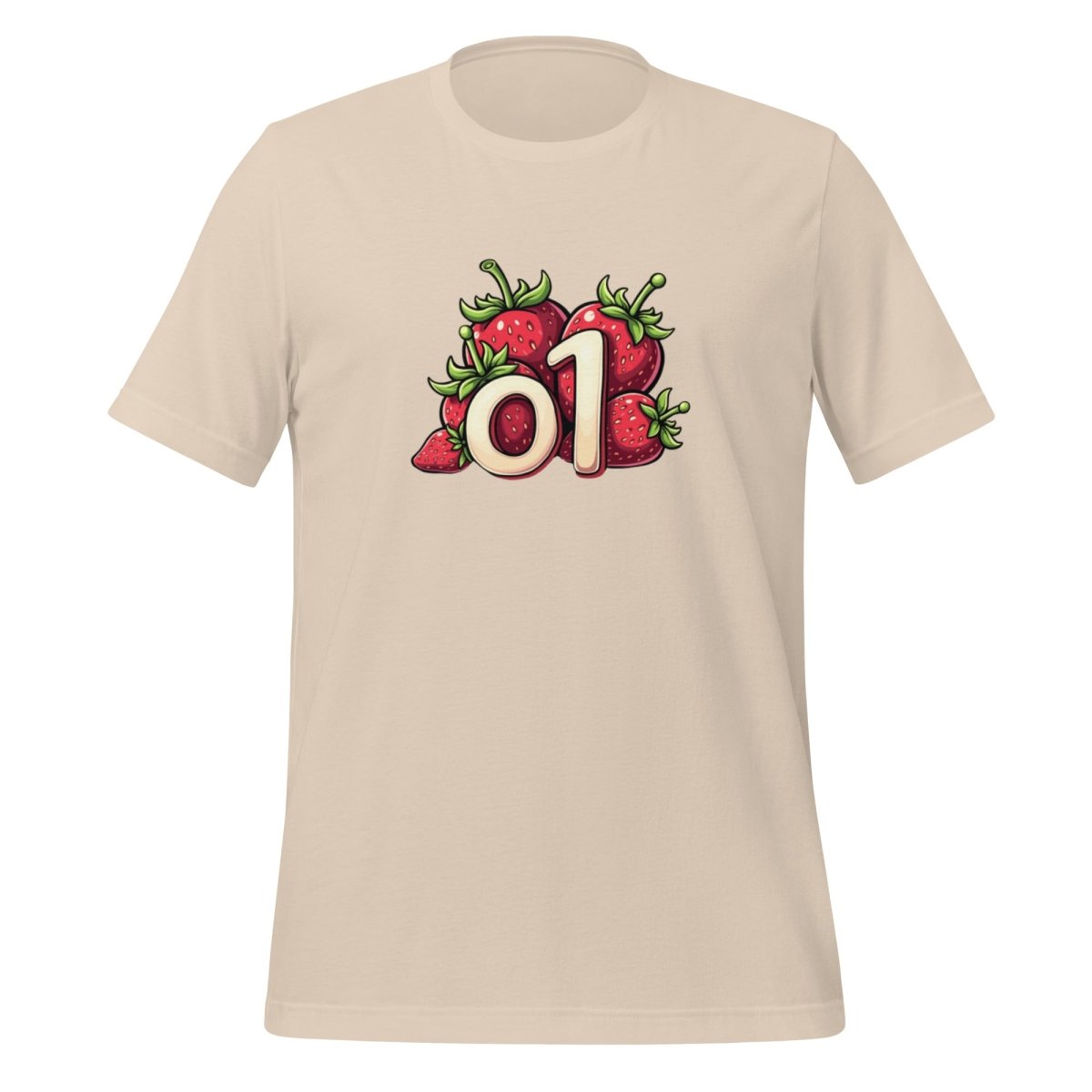 o1 Strawberries T-Shirt 2 (unisex) - Soft Cream - AI Store