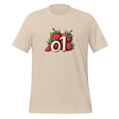 o1 Strawberries T-Shirt 2 (unisex) - Soft Cream - AI Store