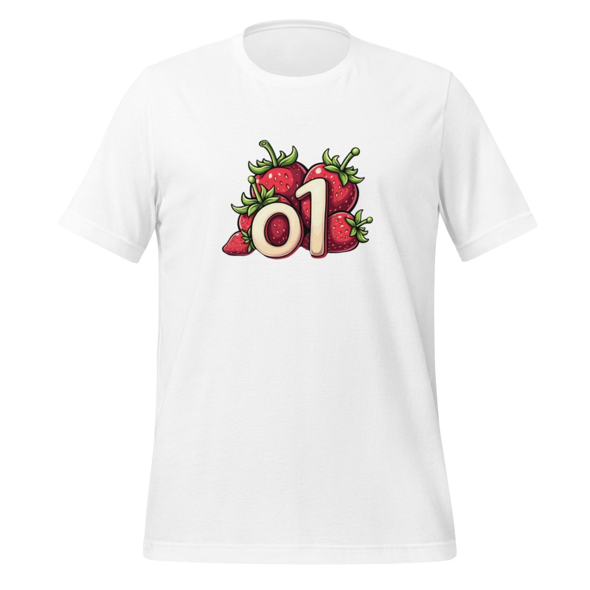 o1 Strawberries T-Shirt 2 (unisex) - White - AI Store