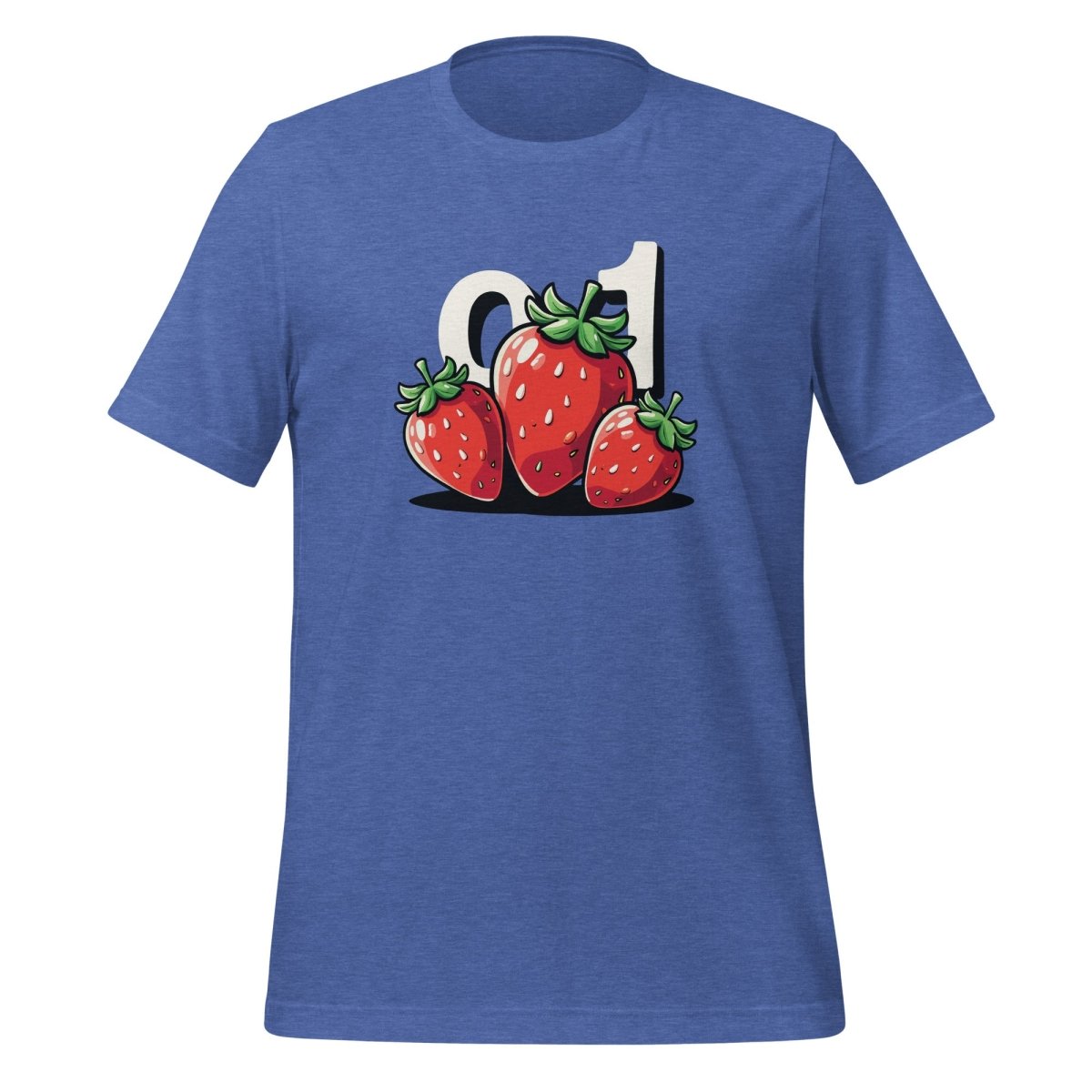 o1 Strawberries T-Shirt (unisex) - Heather True Royal - AI Store