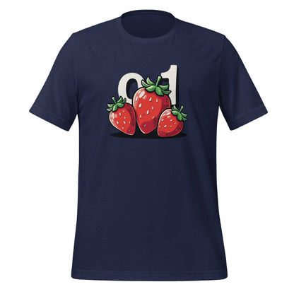 o1 Strawberries T-Shirt (unisex) - Navy - AI Store