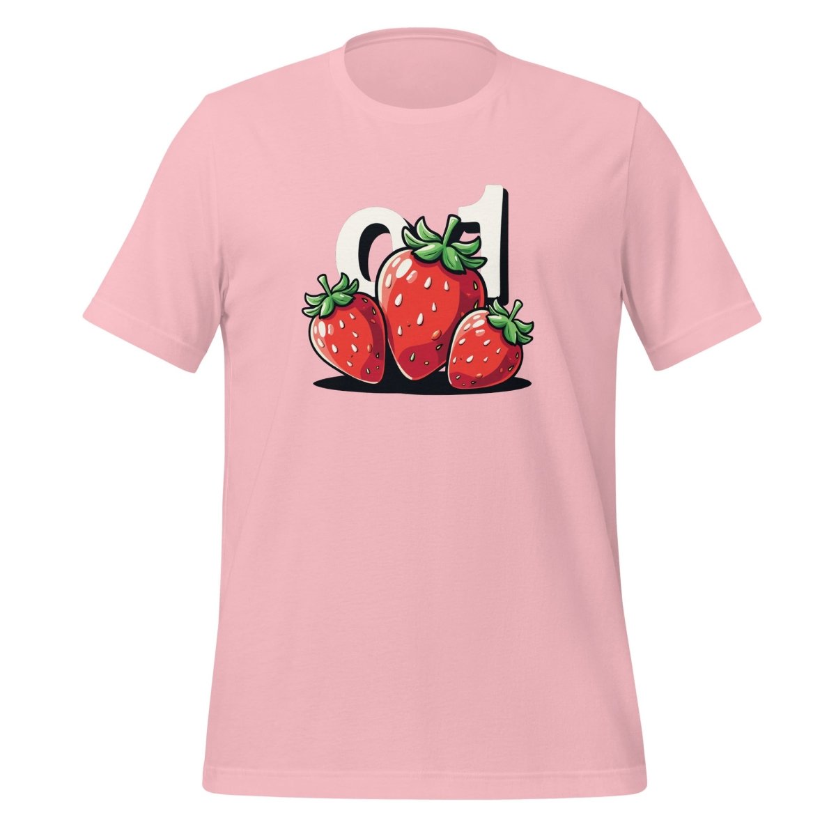 o1 Strawberries T-Shirt (unisex) - Pink - AI Store