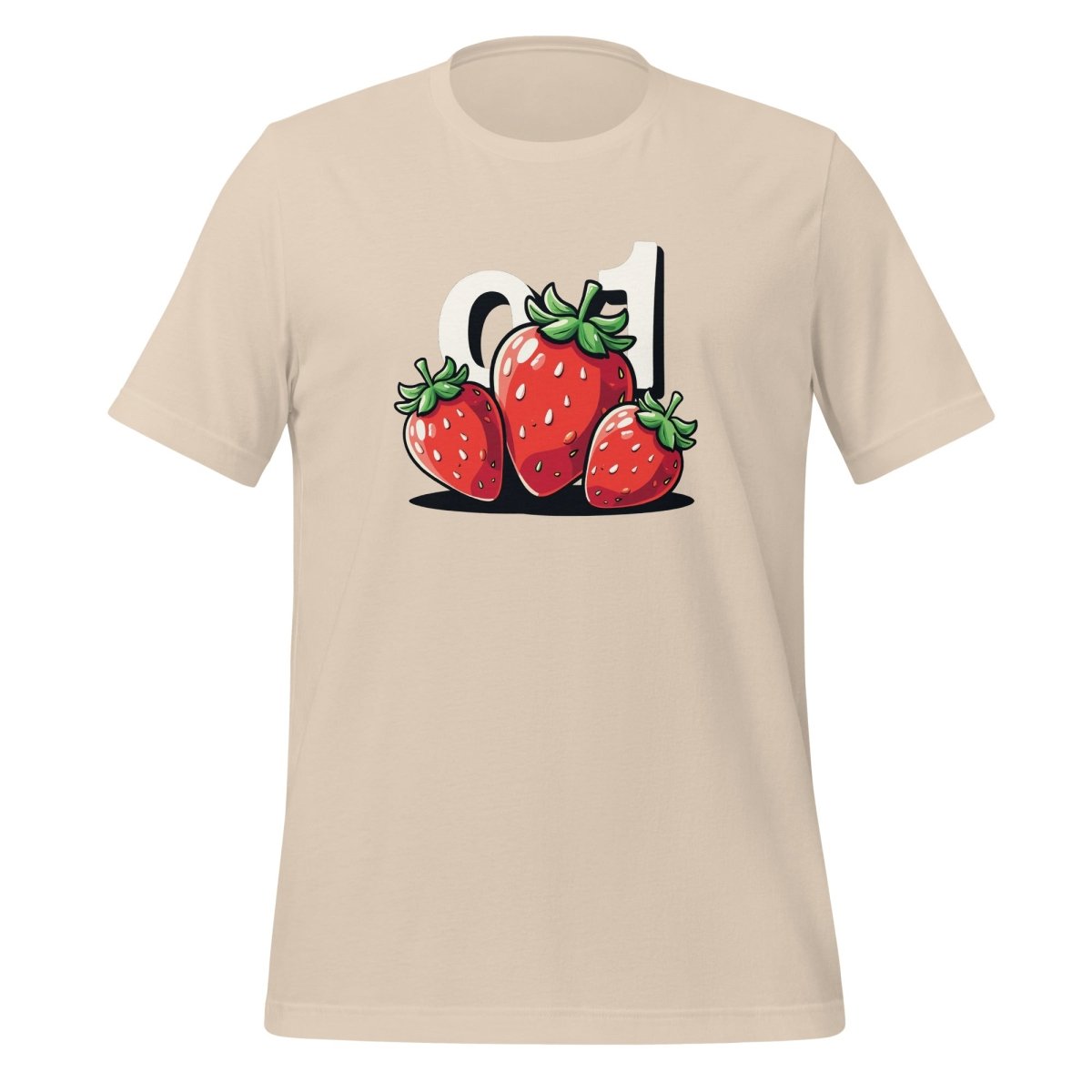 o1 Strawberries T-Shirt (unisex) - Soft Cream - AI Store