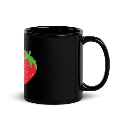 o1 Strawberry Black Glossy Mug - 11 oz - AI Store