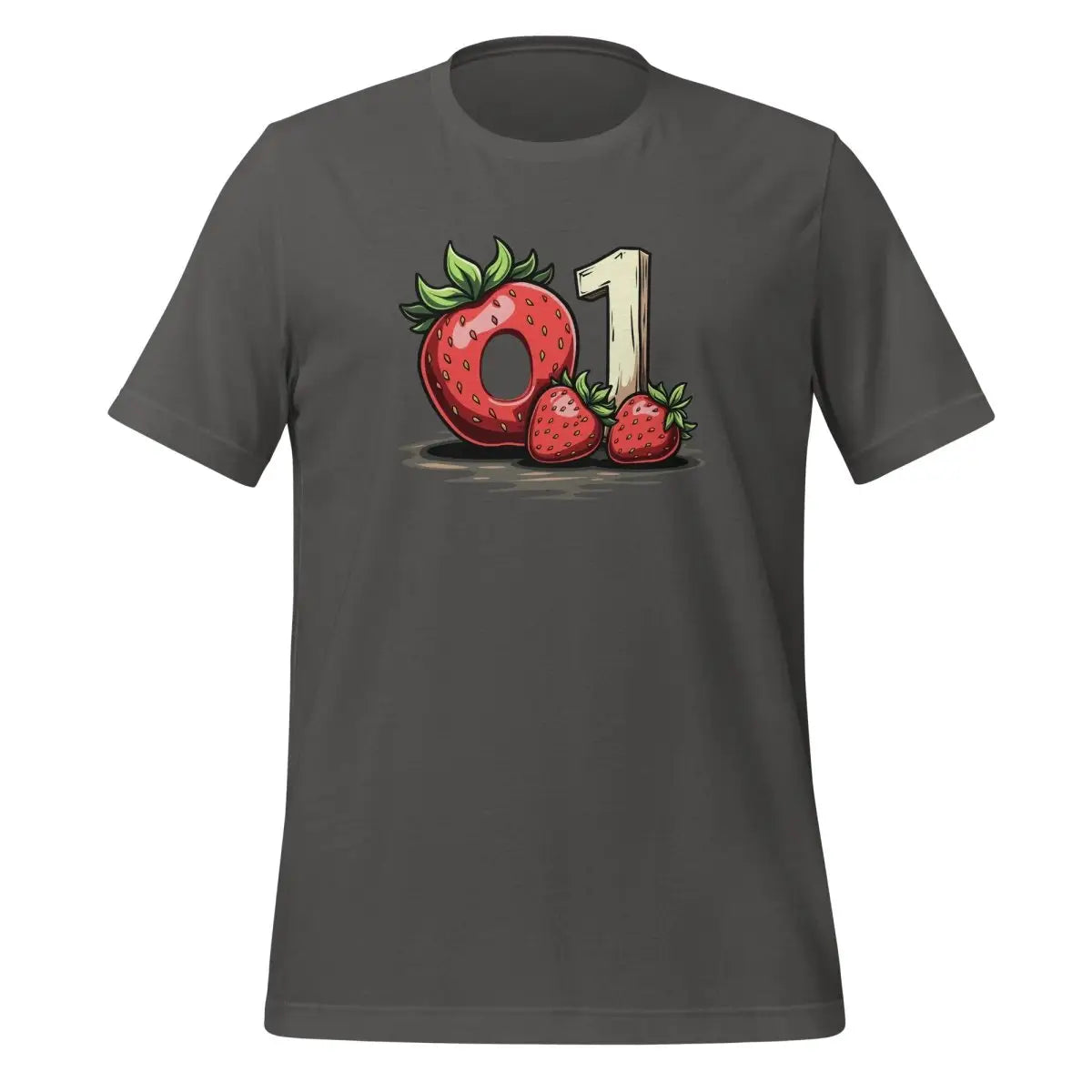 o1 Strawberry Donut T-Shirt (unisex) - Asphalt / M