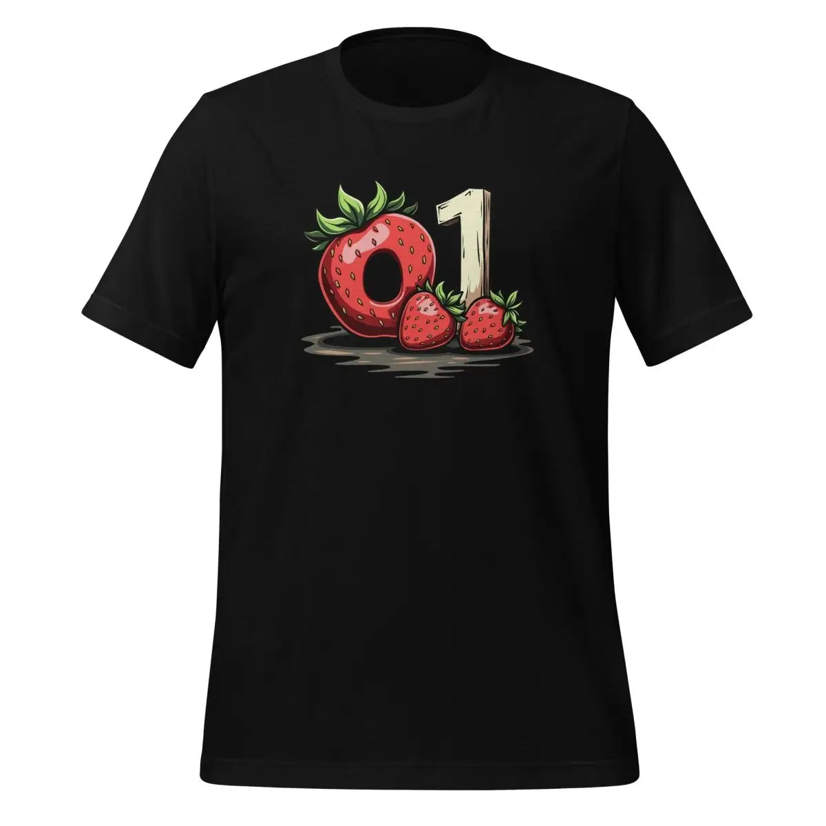 o1 Strawberry Donut T-Shirt (unisex) - Black / M