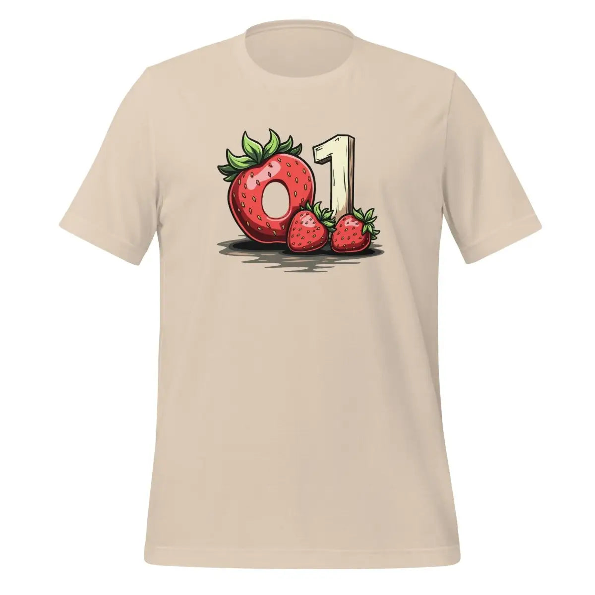 o1 Strawberry Donut T-Shirt (unisex) - Soft Cream / M