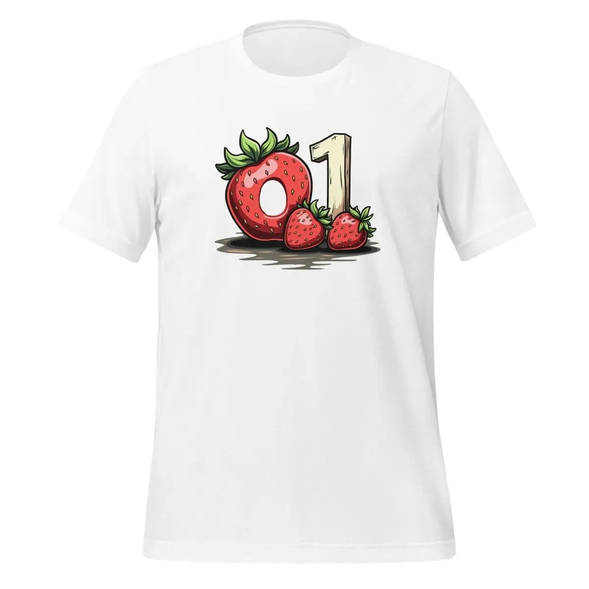 o1 Strawberry Donut T-Shirt (unisex) - White / M