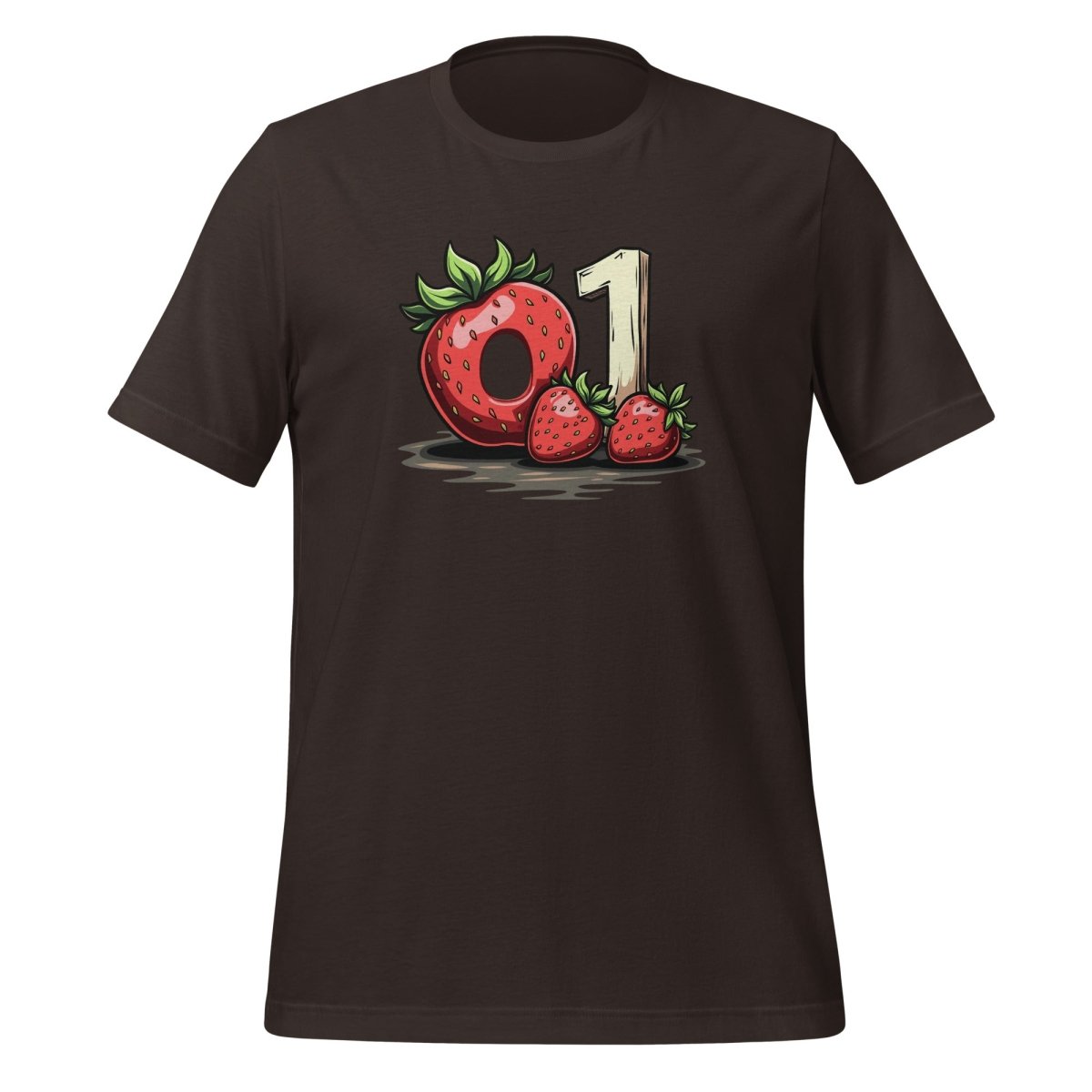 o1 Strawberry Donut T-Shirt (unisex) - Brown - AI Store