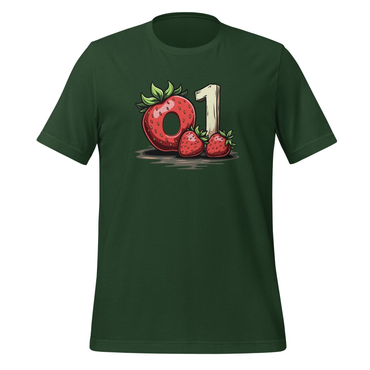 o1 Strawberry Donut T-Shirt (unisex) - Forest - AI Store