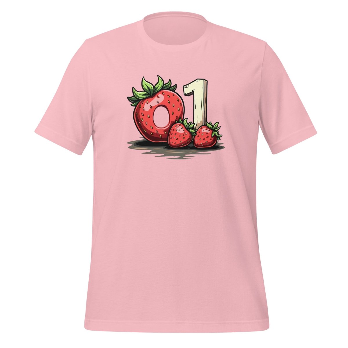 o1 Strawberry Donut T-Shirt (unisex) - Pink - AI Store