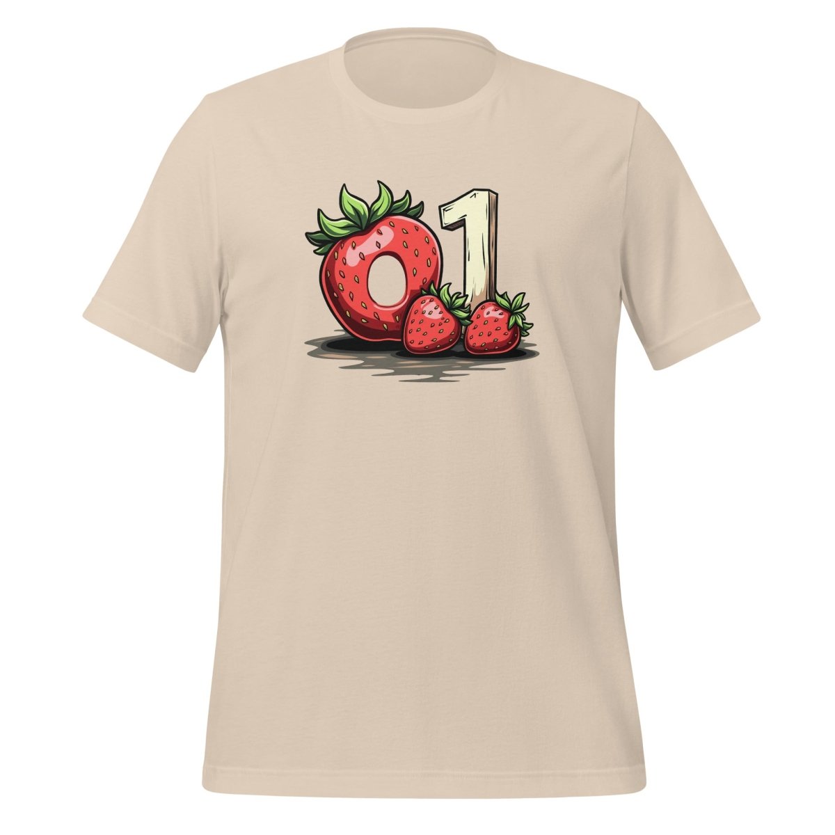 o1 Strawberry Donut T-Shirt (unisex) - Soft Cream - AI Store