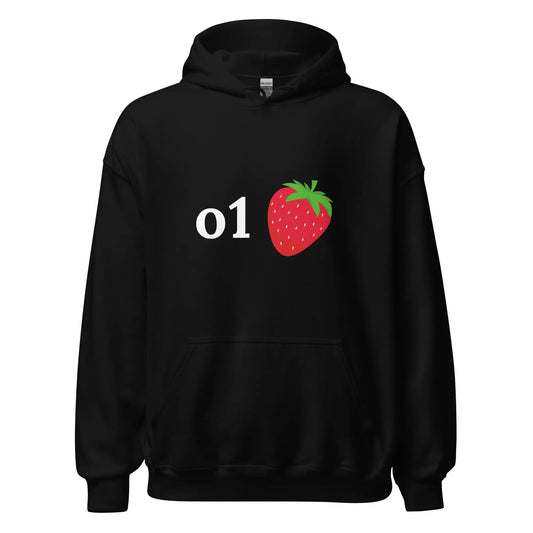 The O1 Strawberry Hoodie (unisex) Black / m.