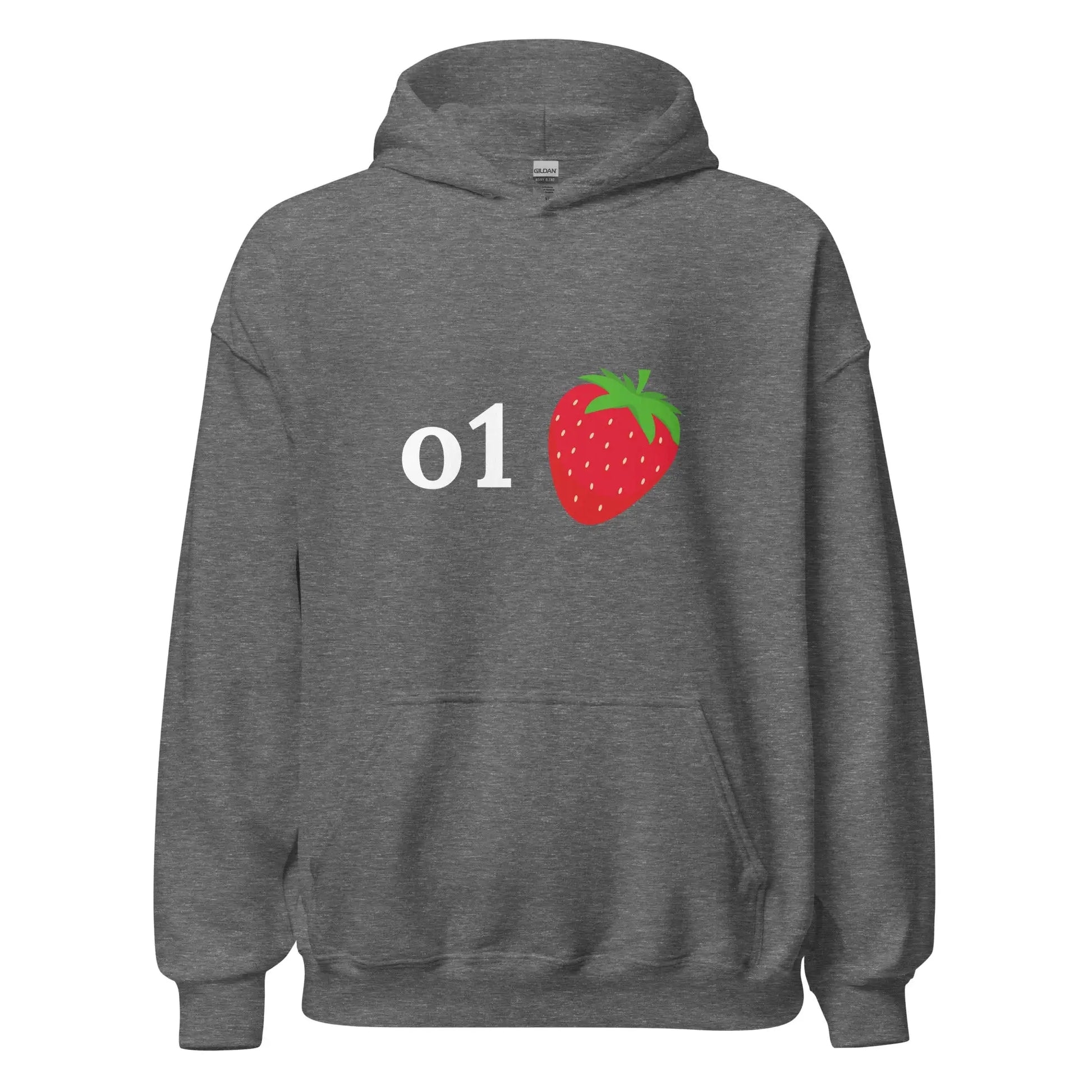 o1 Strawberry Hoodie (unisex) - Graphite Heather / M