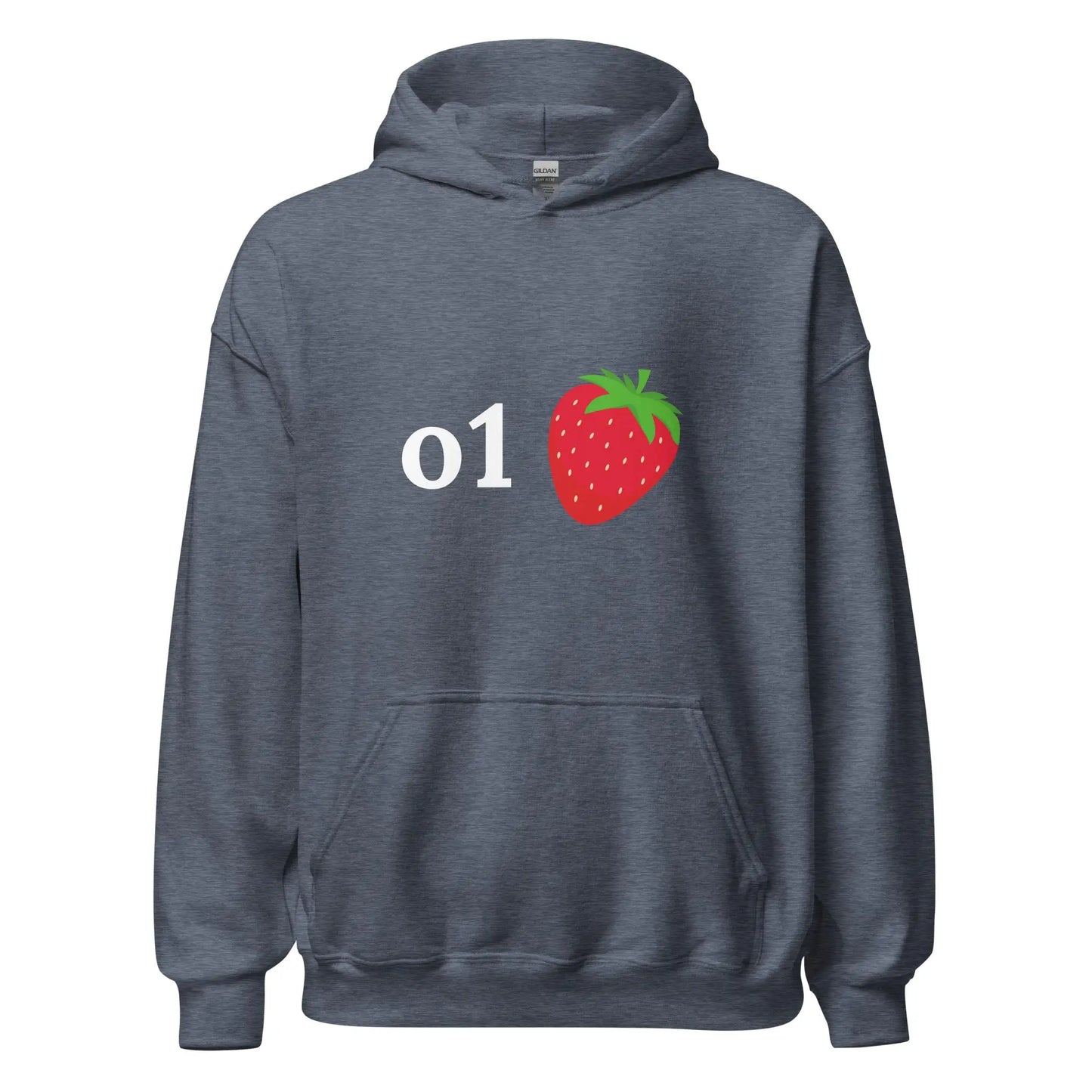 o1 Strawberry Hoodie (unisex) - Heather Sport Dark Navy / M