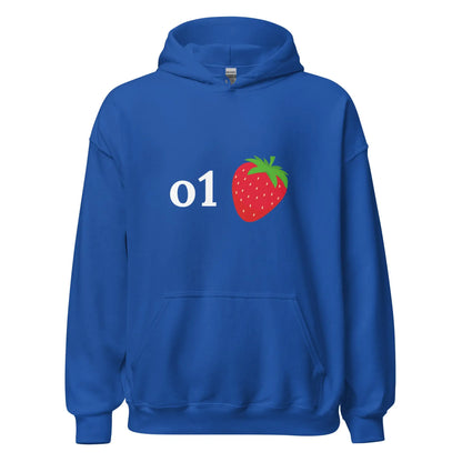 o1 Strawberry Hoodie (unisex) - Royal / M