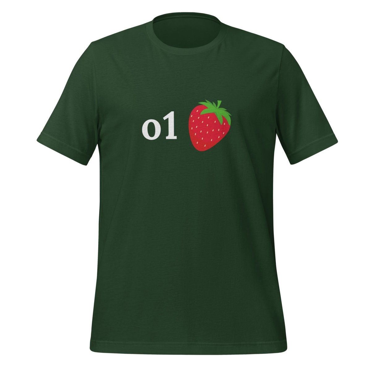 o1 Strawberry T-Shirt (unisex) - Forest - AI Store