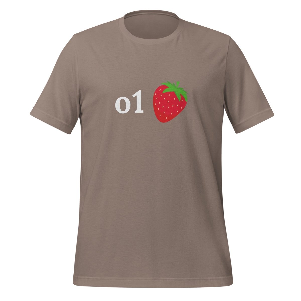 o1 Strawberry T-Shirt (unisex) - Pebble - AI Store