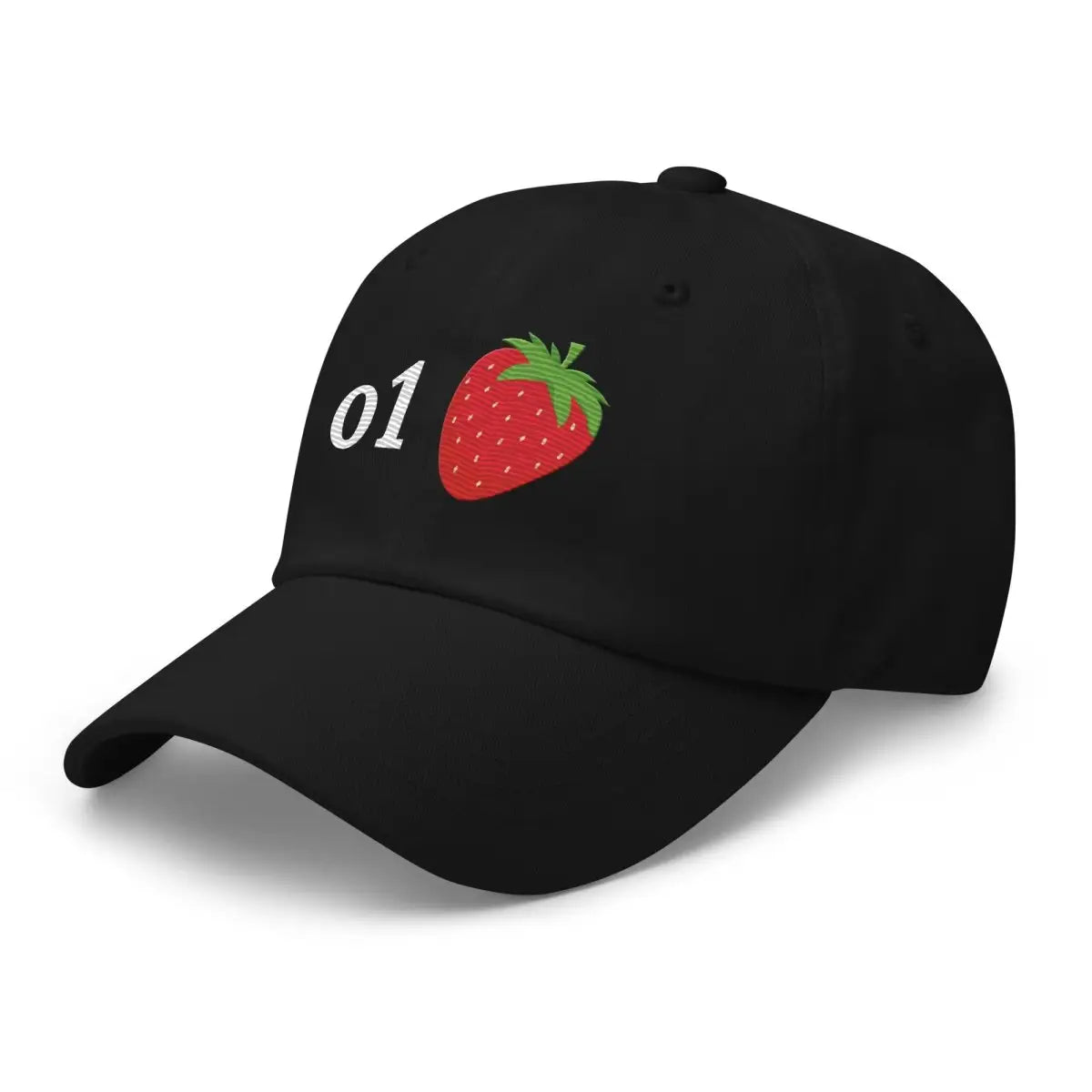 o1 Strawberry True-Color Embroidered Cap