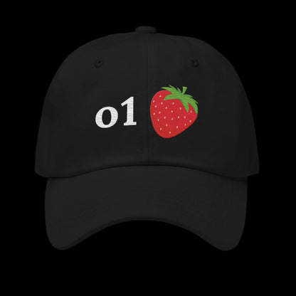 o1 Strawberry True - Color Embroidered Cap - Khaki - AI Store