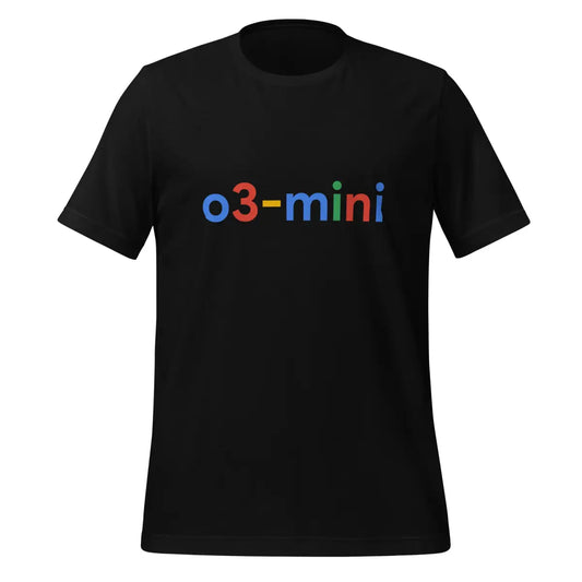 The O3-mini Search Logo T-shirt (unisex) Black / m.