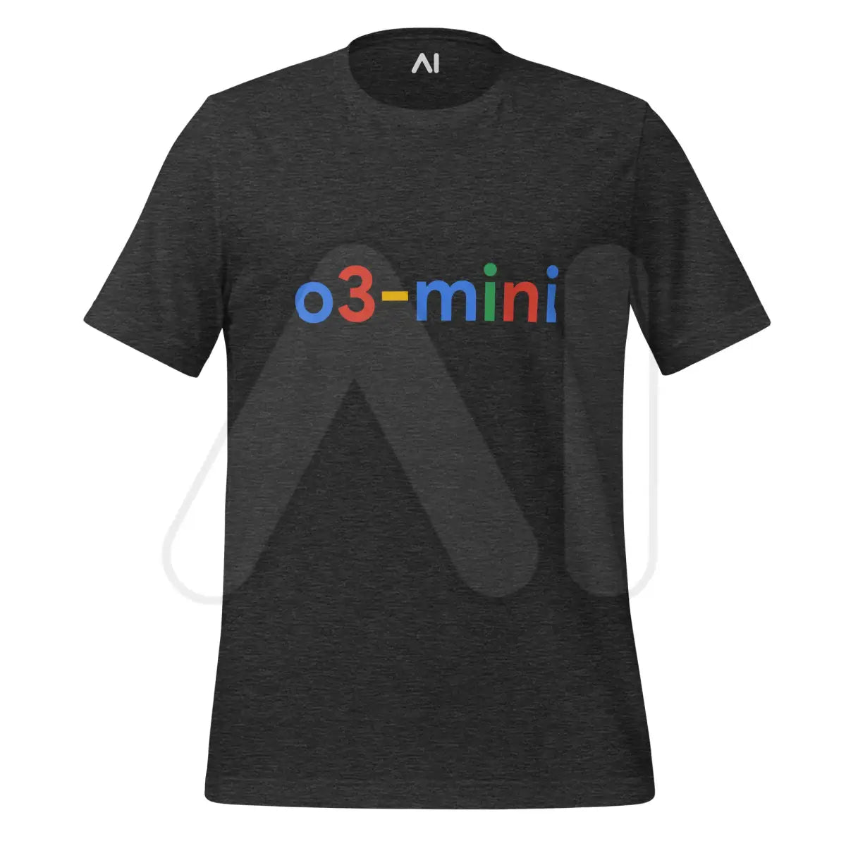 o3-mini Search Logo T-Shirt (unisex) - Dark Grey Heather / M