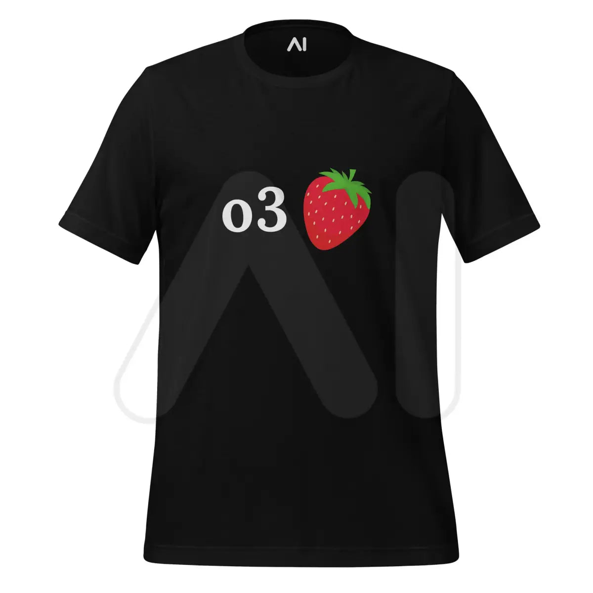 o3 Strawberry T-Shirt (unisex) - Black / M