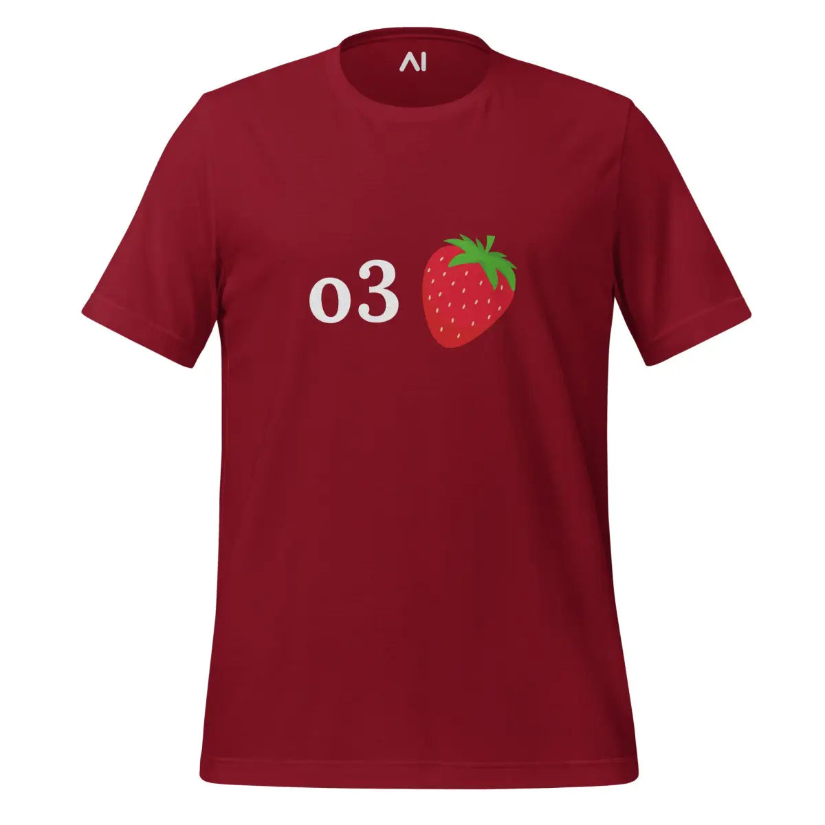 o3 Strawberry T-Shirt (unisex) - Cardinal / M