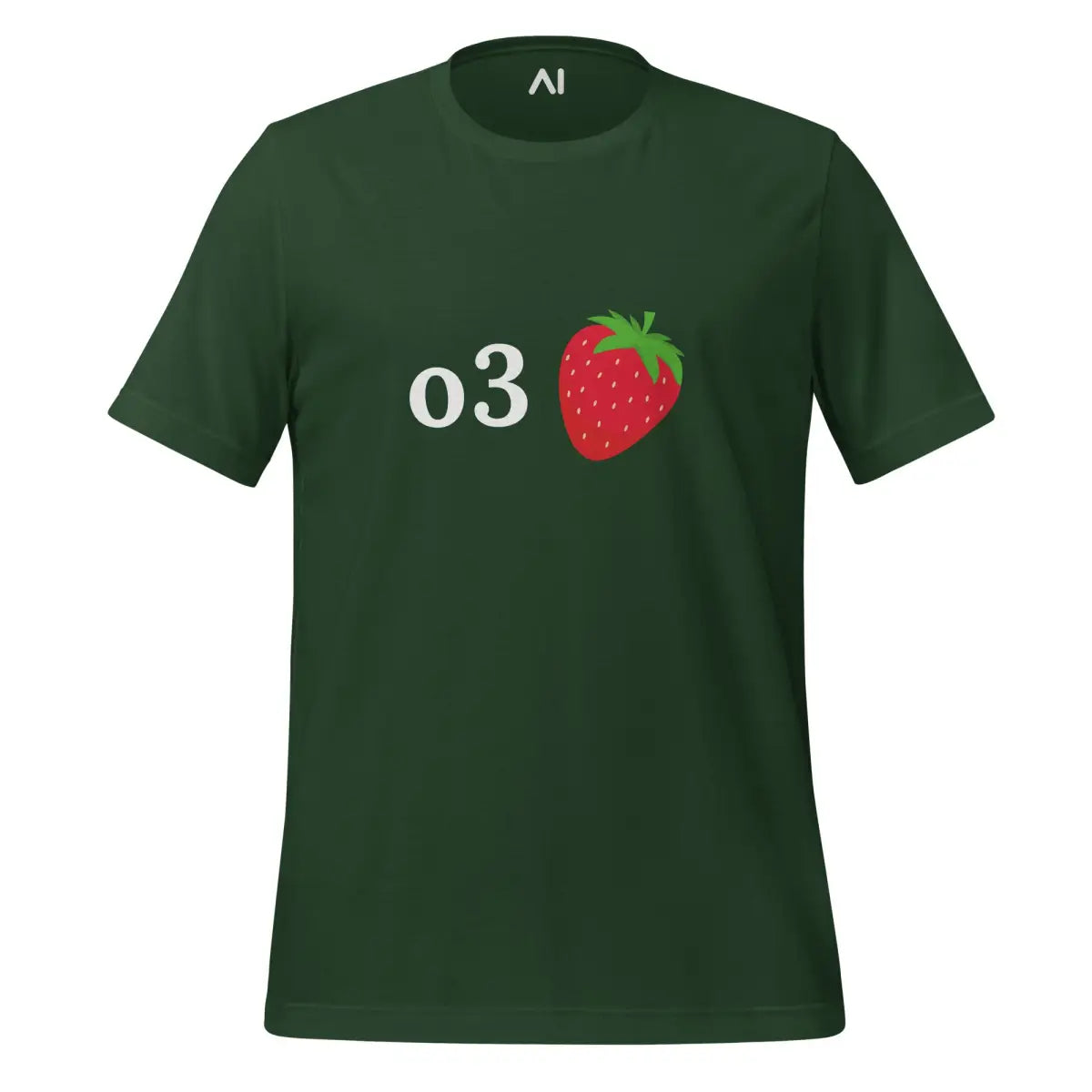 o3 Strawberry T-Shirt (unisex) - Forest / M