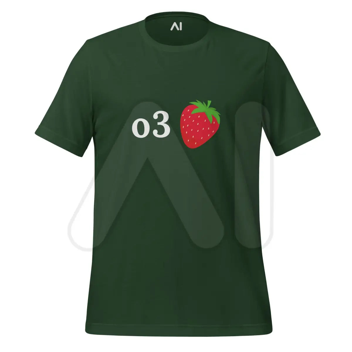 o3 Strawberry T-Shirt (unisex) - Forest / M