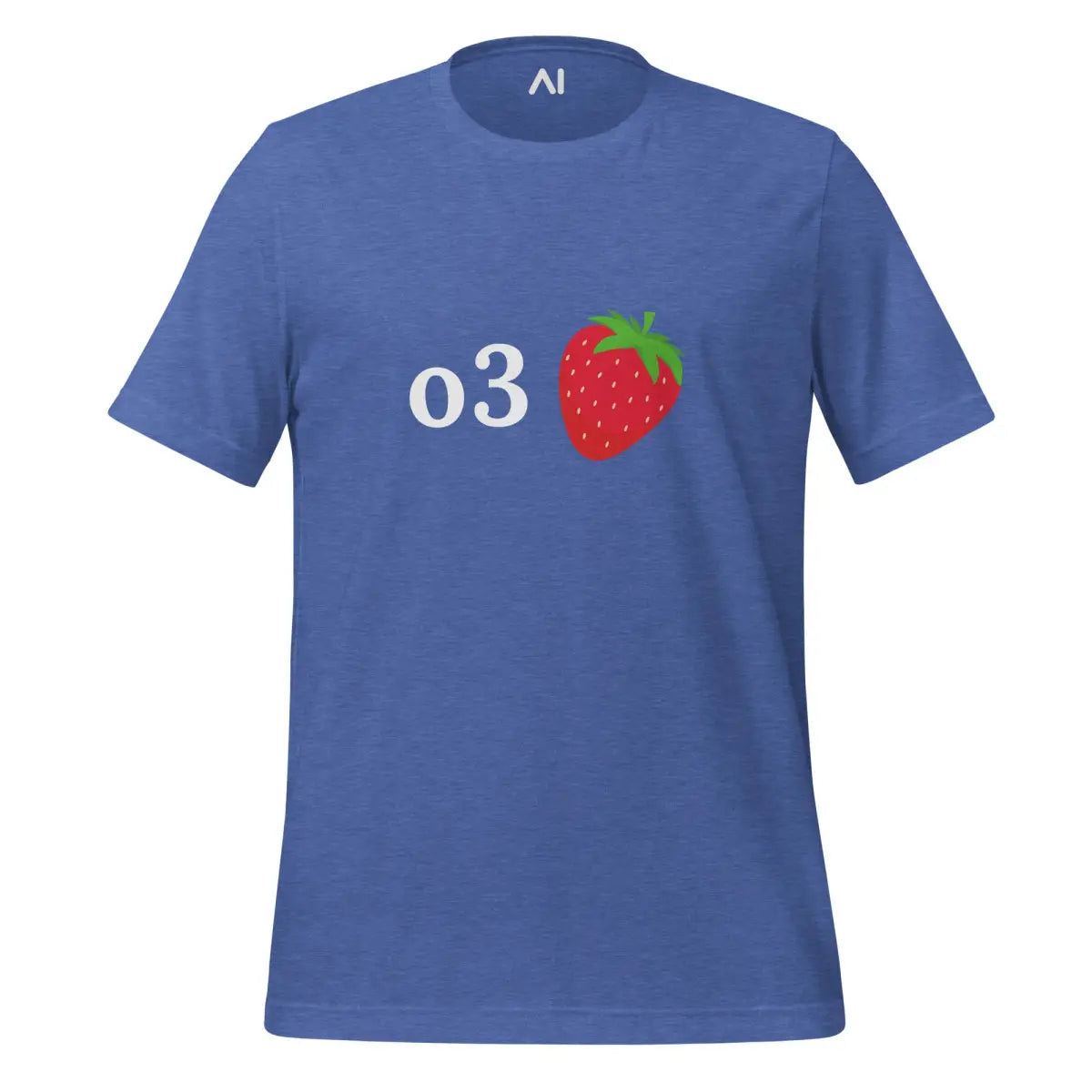 o3 Strawberry T-Shirt (unisex) - Heather True Royal / M