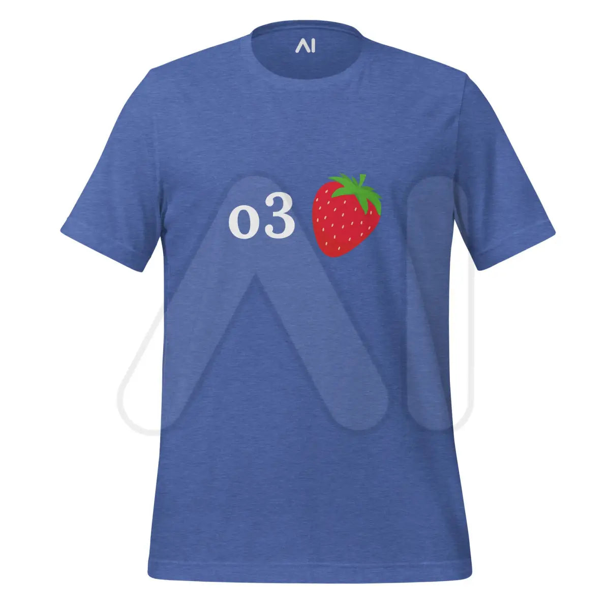 o3 Strawberry T-Shirt (unisex) - Heather True Royal / M