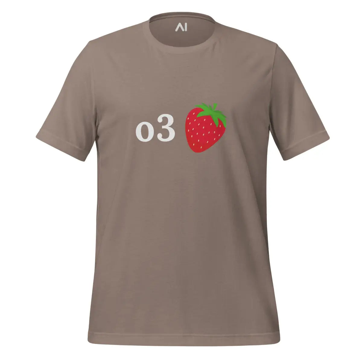 o3 Strawberry T-Shirt (unisex) - Pebble / M