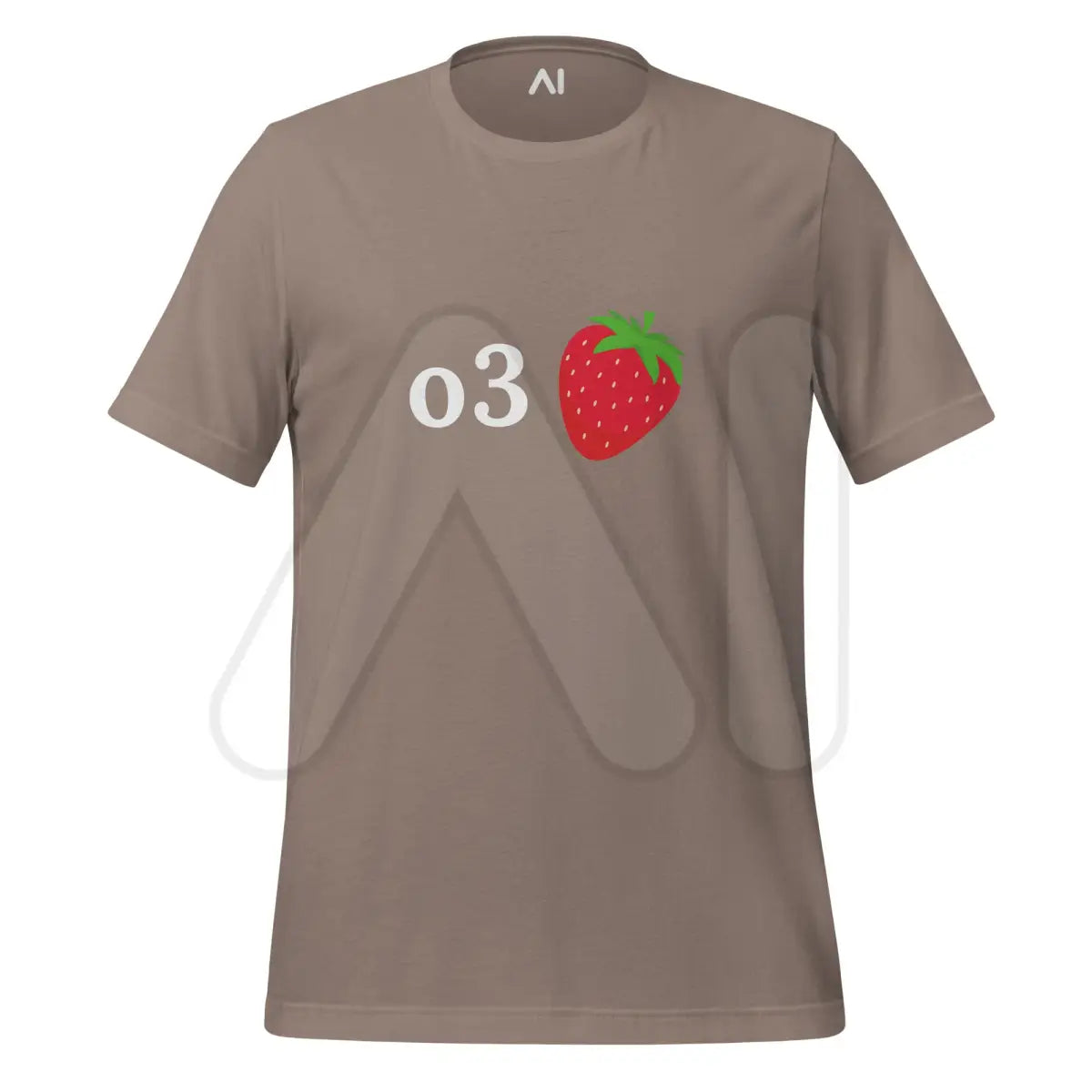 o3 Strawberry T-Shirt (unisex) - Pebble / M