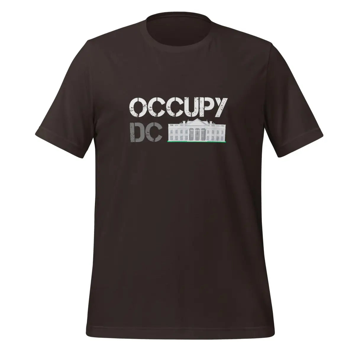 The Occupy Dc T-shirt for Elon (unisex) Brown / m.