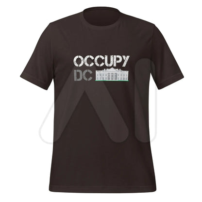 The Occupy Dc T-shirt for Elon (unisex) Brown / m.