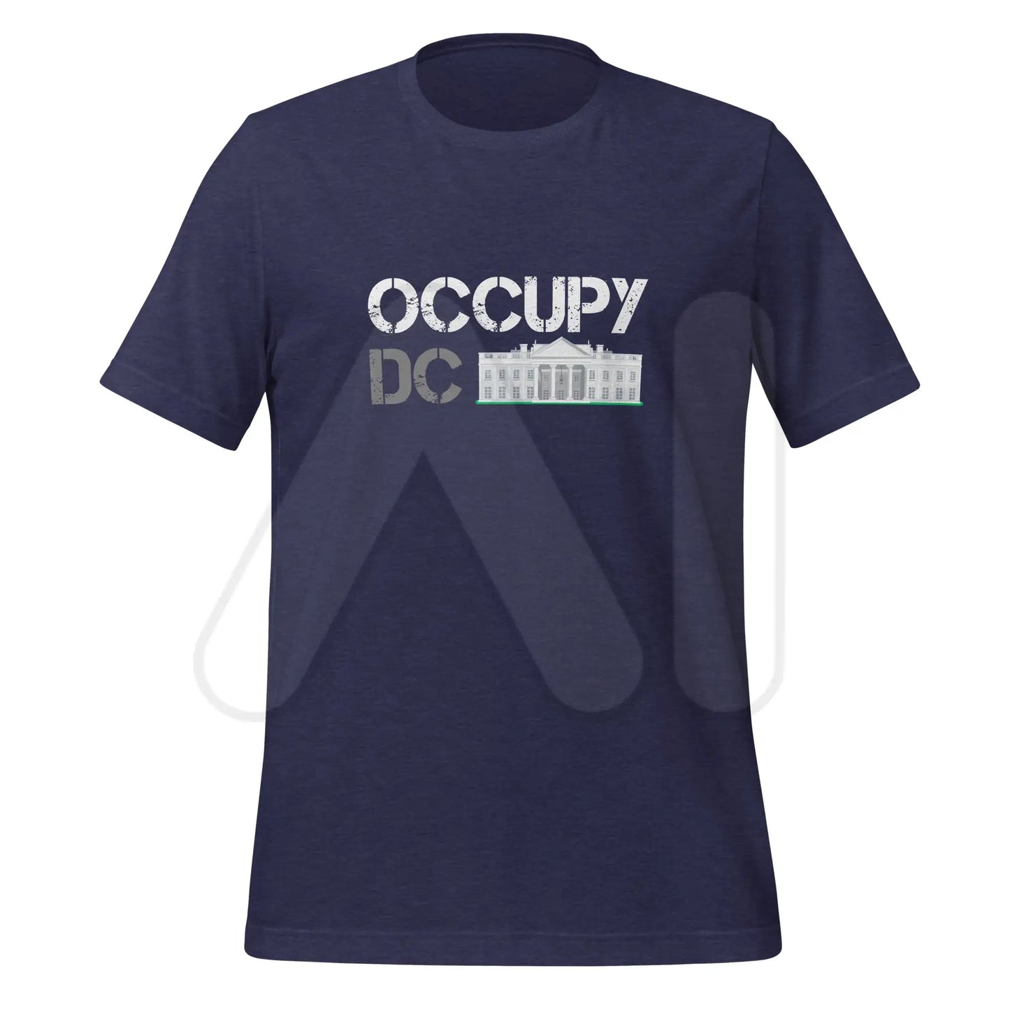 The Occupy Dc T-shirt for Elon (unisex) Heather Midnight Navy / m.