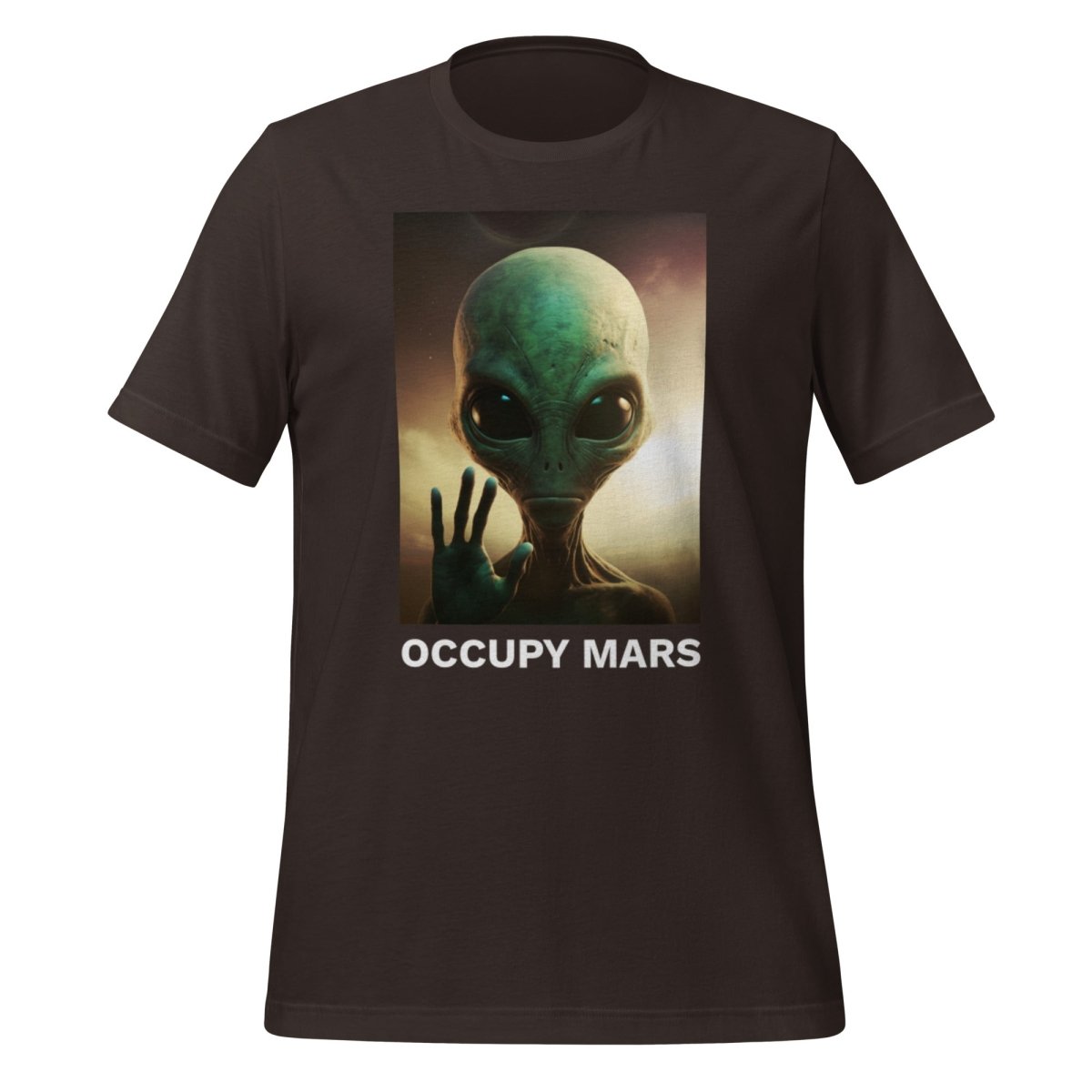 Occupy Mars T - Shirt 2 (unisex) - Brown - AI Store