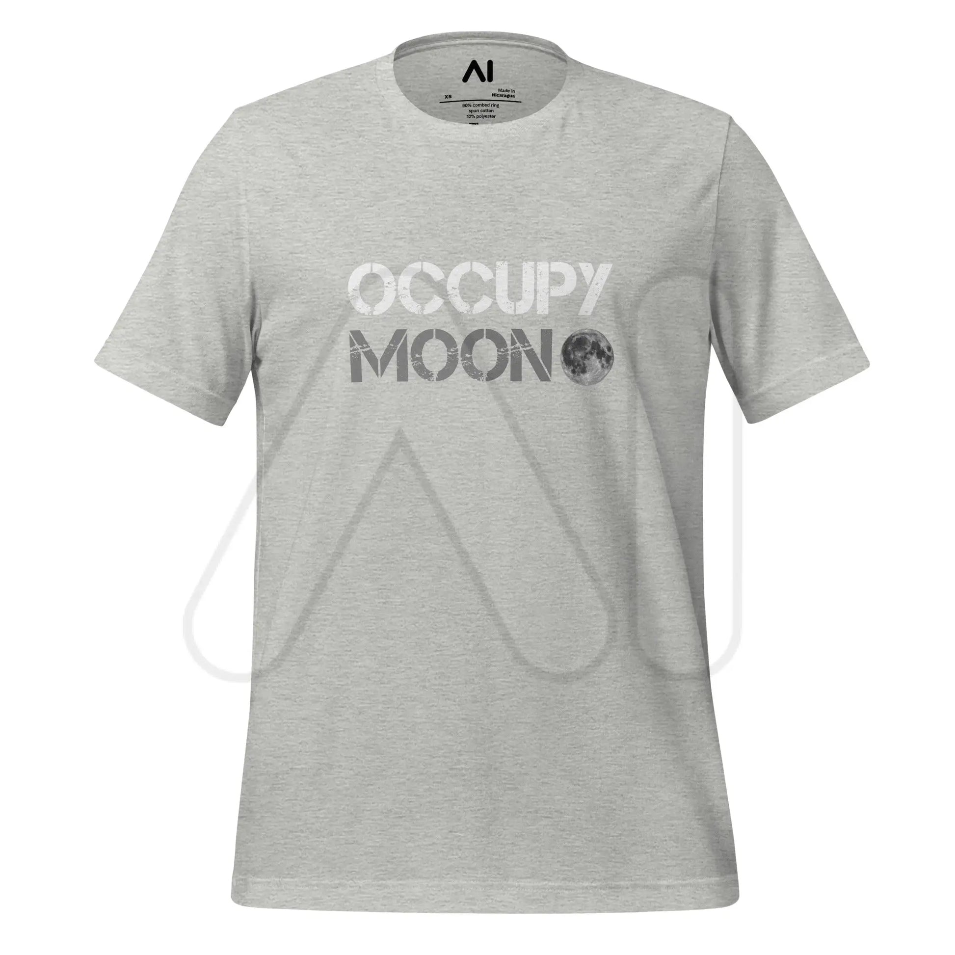 Occupy Moon T-Shirt (unisex) - Athletic Heather / M