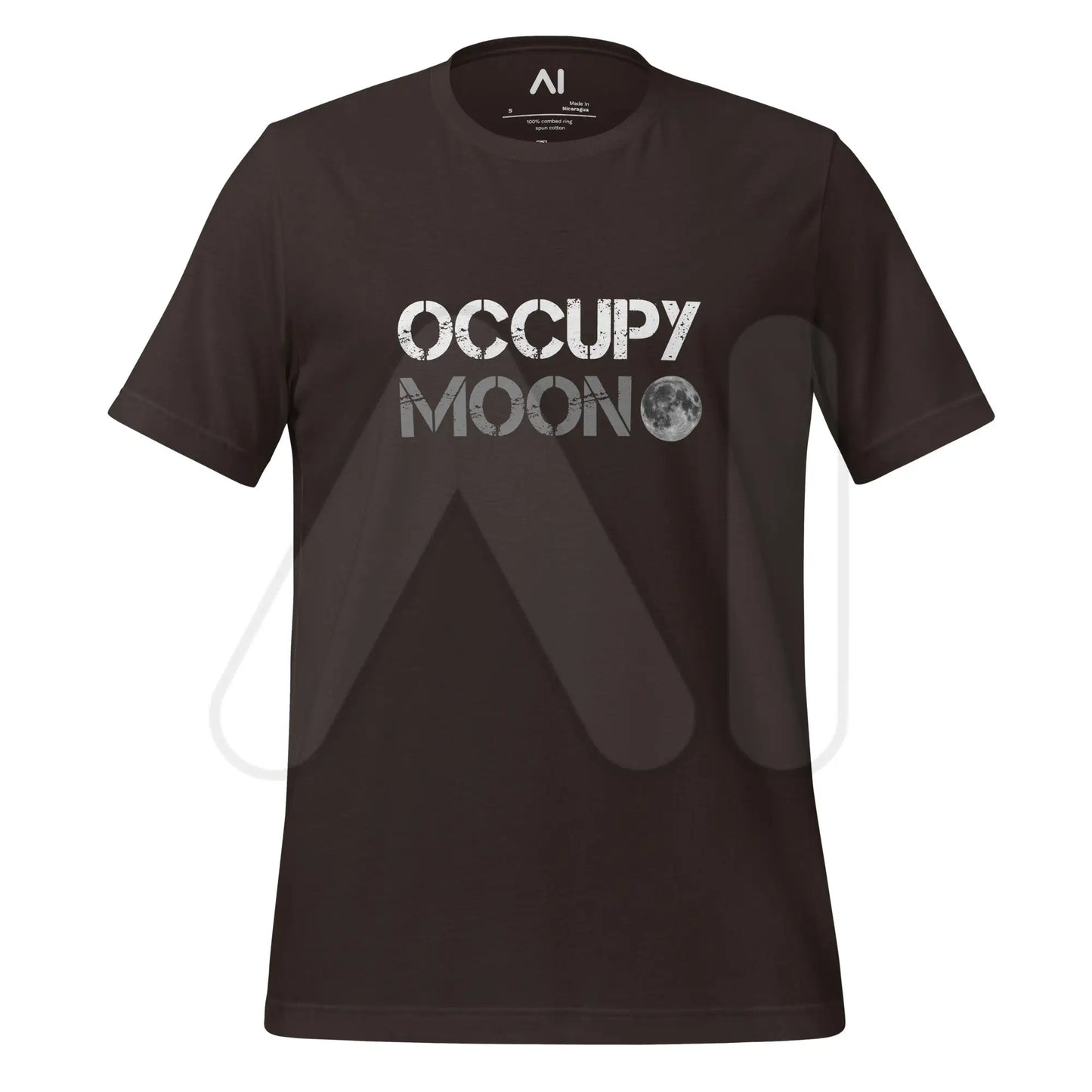 Occupy Moon T-Shirt (unisex) - Brown / M