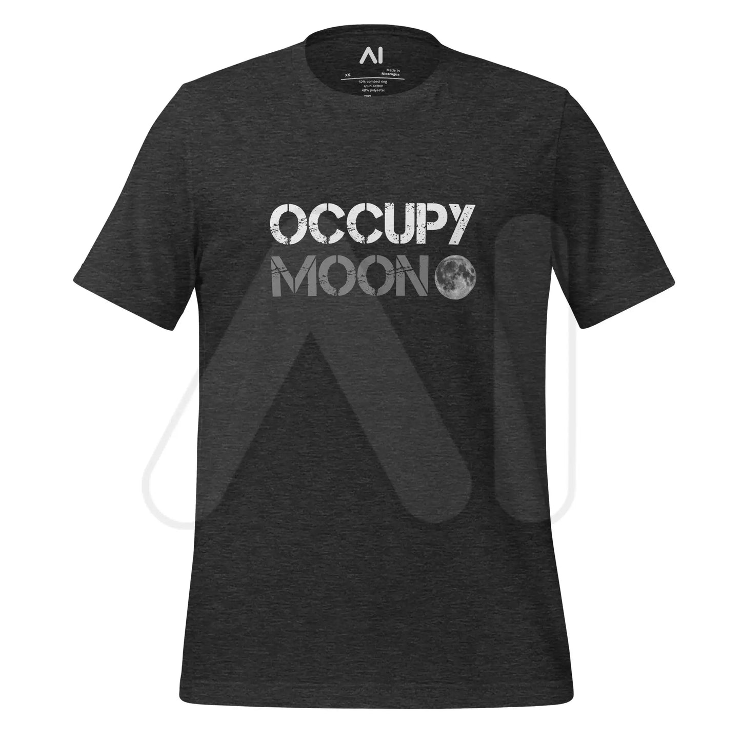 Occupy Moon T-Shirt (unisex) - Dark Grey Heather / M