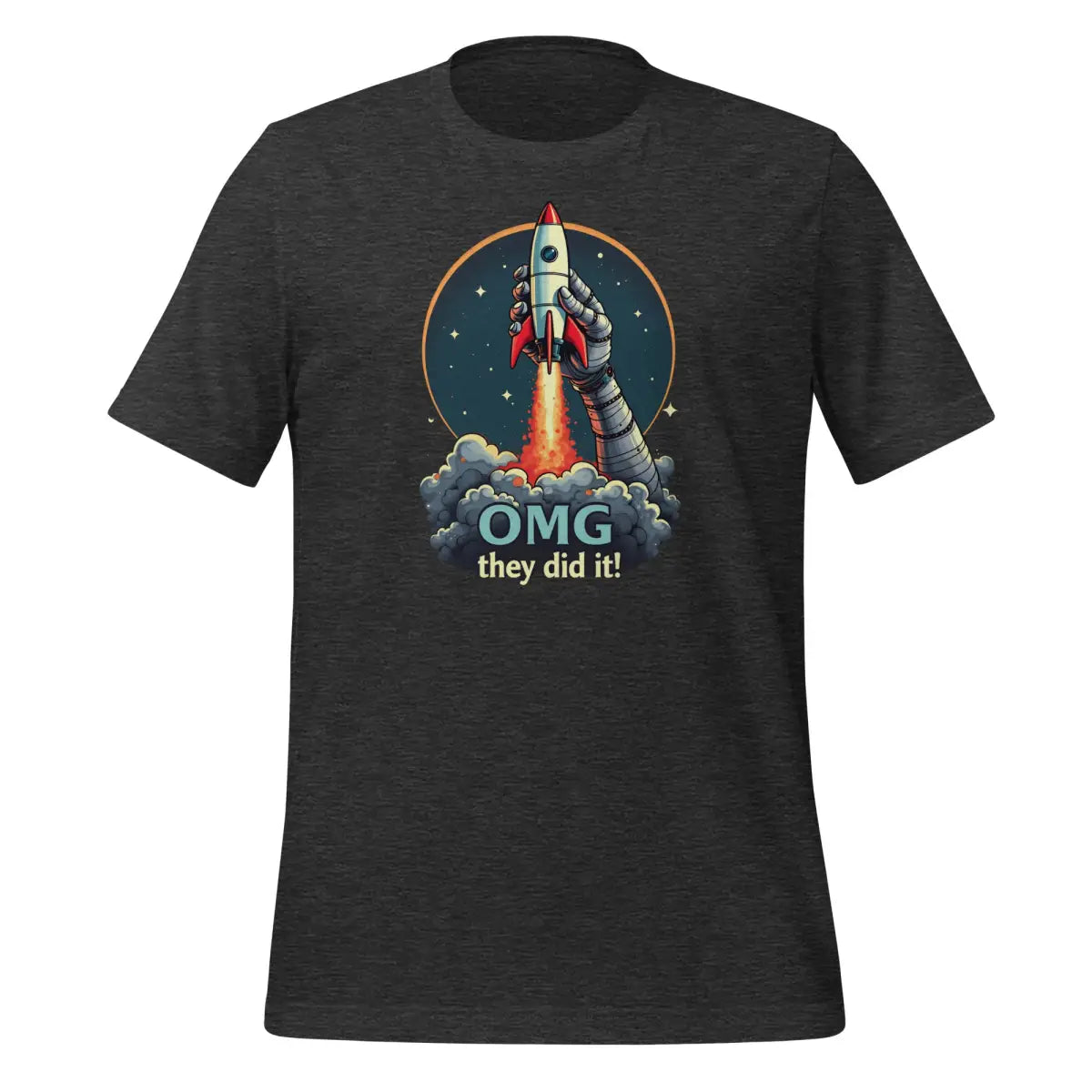 OMG they did it! T-Shirt (unisex) - Dark Grey Heather / M