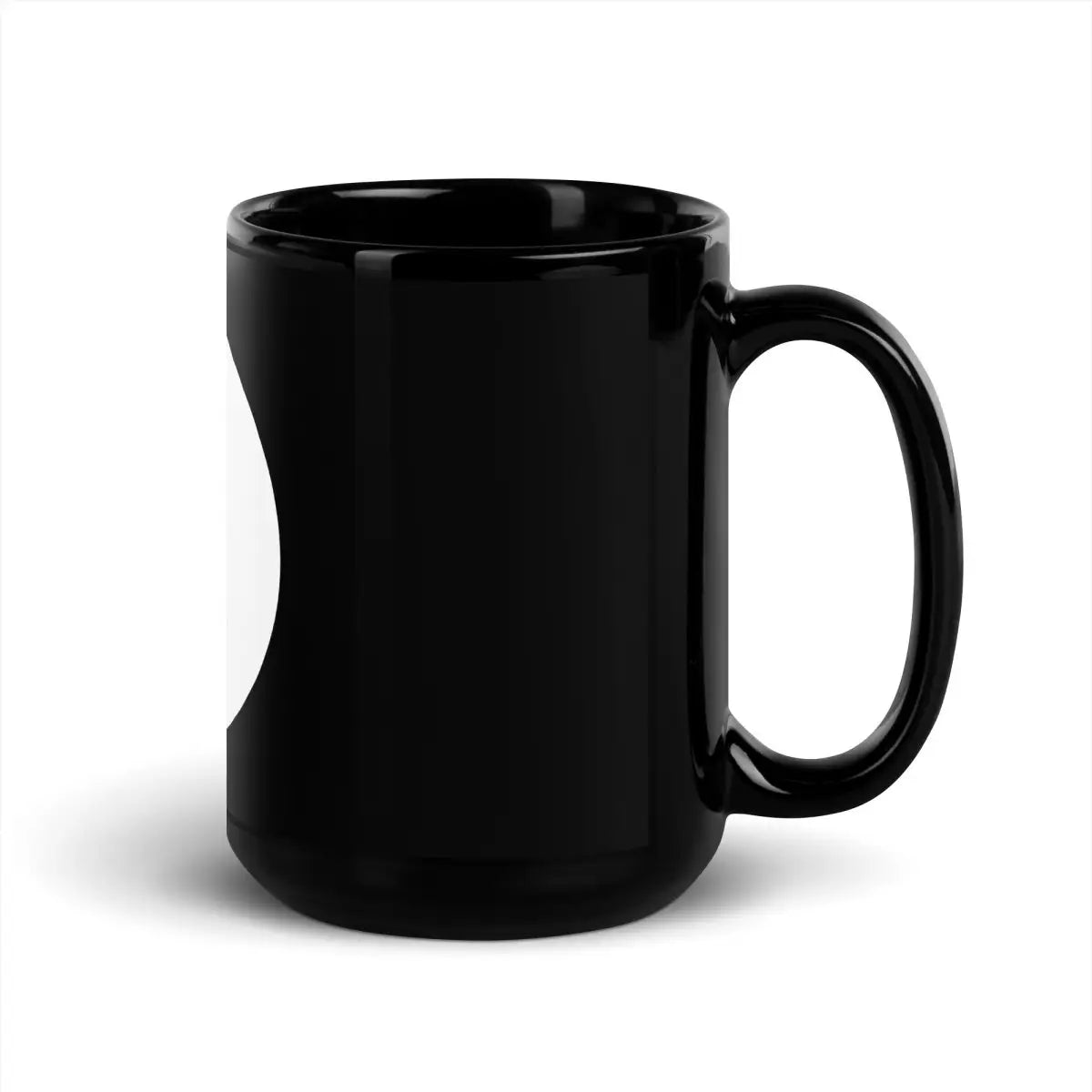 The Open Interpreter Black Glossy Mug.