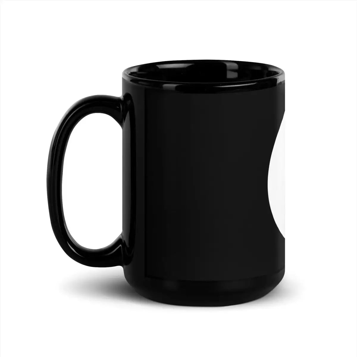 The Open Interpreter Black Glossy Mug.