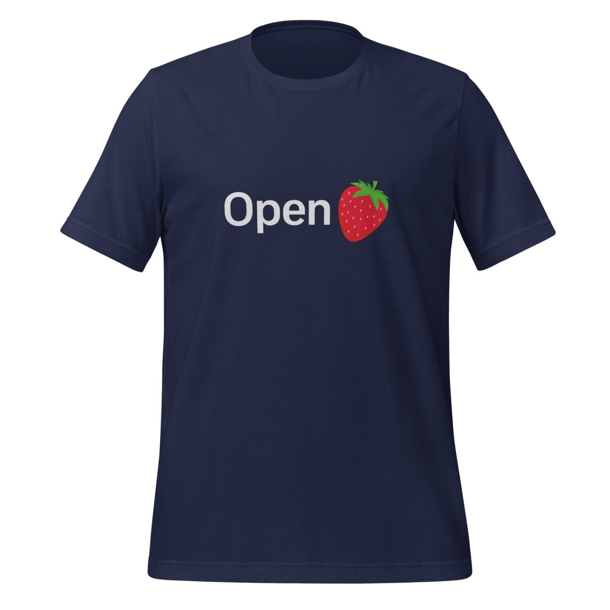 Open Strawberry T-Shirt (unisex) - Navy - AI Store