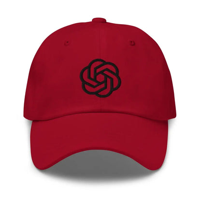 OpenAI Black Icon Cap - Cranberry