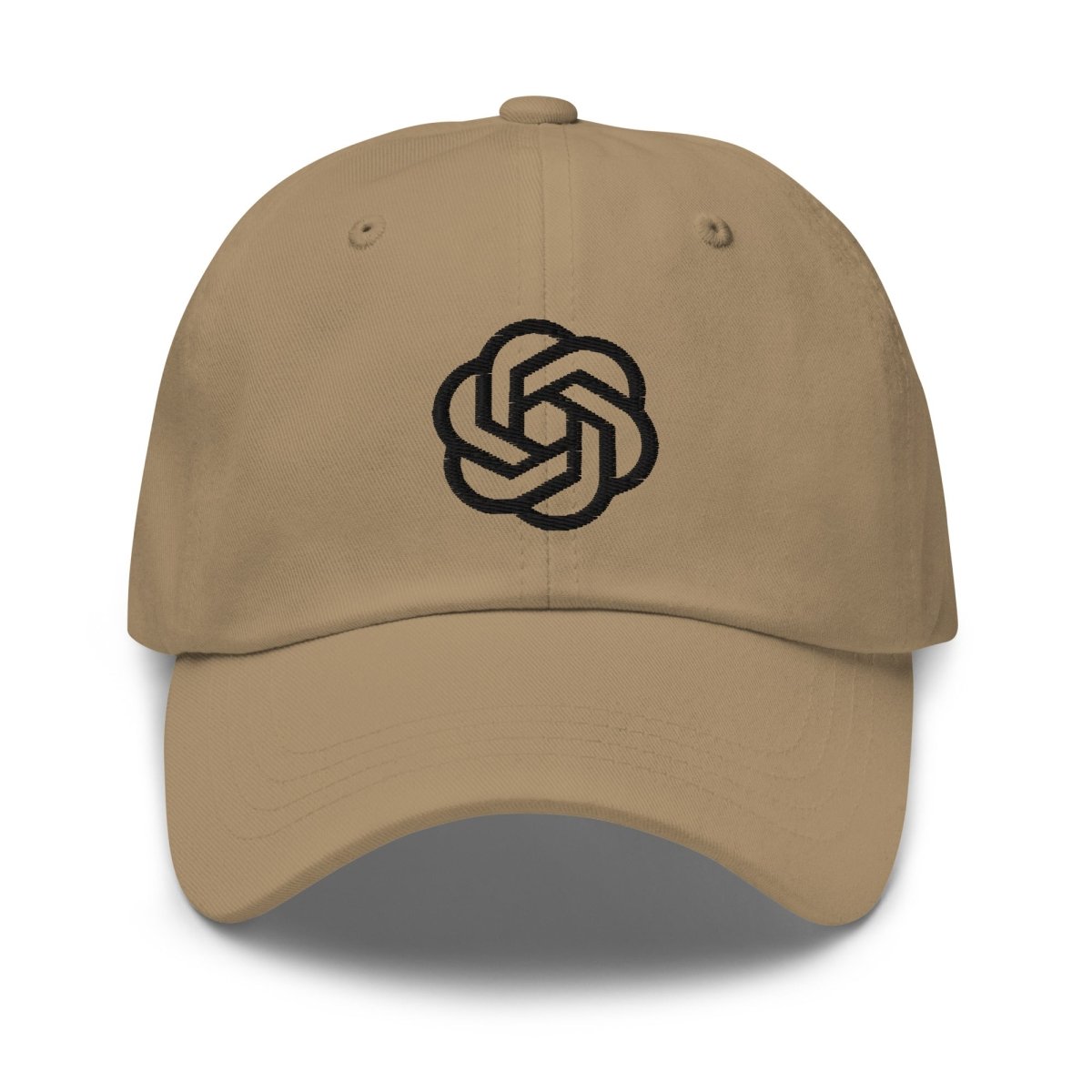 OpenAI Black Icon Embroidered Cap - Khaki - AI Store