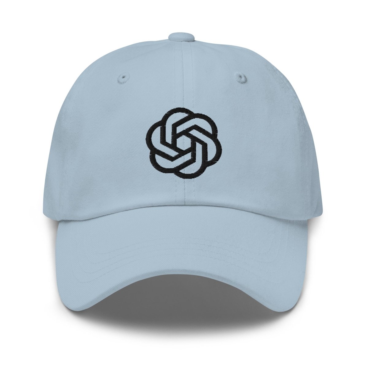 OpenAI Black Icon Embroidered Cap - Light Blue - AI Store